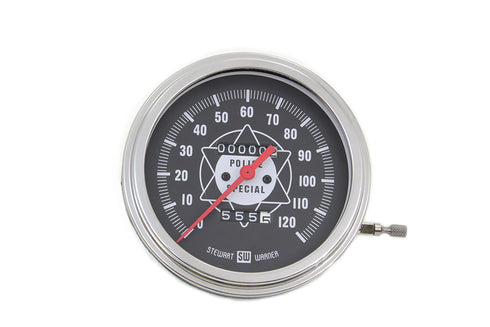 V-Twin Speedometer with 2:1 Ratio and Red Needle - 39-0070