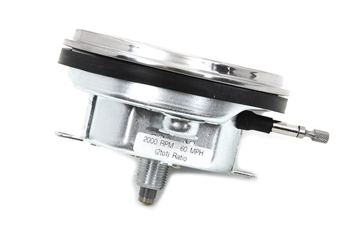 V-Twin Speedometer with 2:1 Ratio and Red Needle - 39-0070