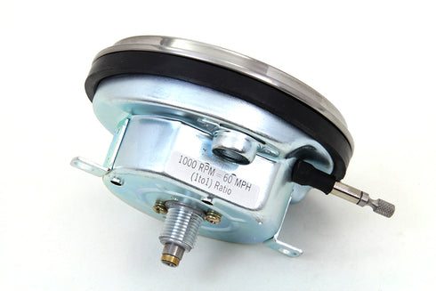 V-Twin Speedometer with 1:1 Ratio and Red Needle - 39-0072