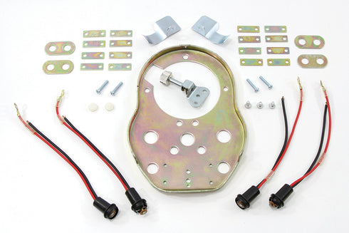 V-Twin Cateye Dash Base with Sockets - 39-0128