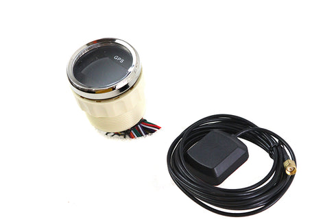 V-Twin 52mm GPS Speedometer Chrome - 39-0242