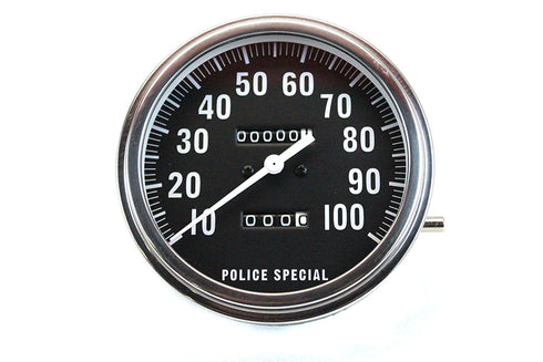 V-Twin Replica Police 2:1 Speedometer - 39-0293