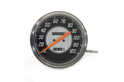 V-Twin Speedometer with 2:1 Ratio and Orange Needle - 39-0300