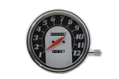V-Twin Tombstone Style Speedometer with 1:1 Ratio - 39-0306