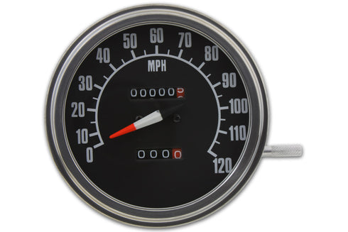 V-Twin Fat Bob Speedometer with 1:1 Ratio - 39-0307