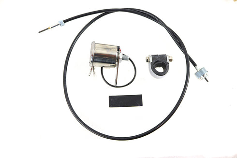 V-Twin Deco Mini 48mm Speedometer Kit with 2:1 Ratio - 39-0365