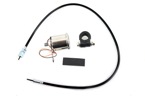 V-Twin Deco 48mm Mechanical Tachometer Kit with 2:1 Ratio - 39-0366