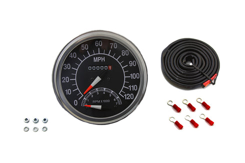 V-Twin Speedometer with 2240:60 Ratio and Tachometer - 39-0380