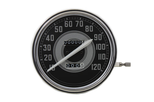 V-Twin Replica 2:1 Speedometer with White Needle - 39-0427