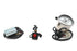 V-Twin Mini Multi Colored 60mm Speedometer with 2240:60 Ratio - 39-0433
