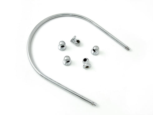 V-Twin Dash Panel Chrome Trim Rail Kit - 39-0459