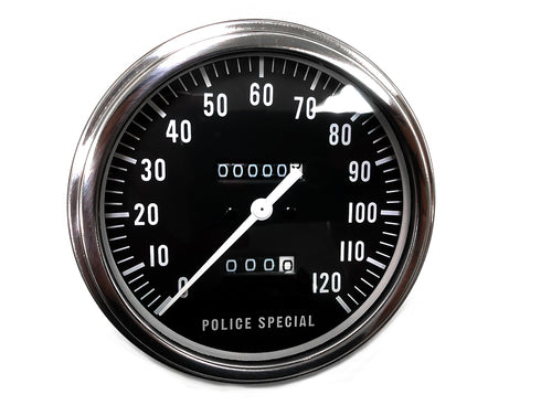 V-Twin Replica Police 2:1 Speedometer - 39-0471