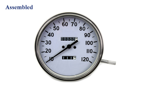 V-Twin Replica 2:1 Speedometer with Black Needle - 39-0487
