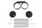 V-Twin Dual Gauge Mount Bracket Black - 39-0496