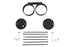 V-Twin Dual Gauge Mount Bracket Black - 39-0496