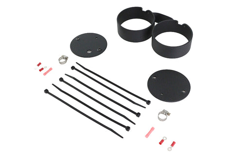 V-Twin Dual Gauge Mount Bracket Black - 39-0496