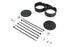 V-Twin Dual Gauge Mount Bracket Black - 39-0496