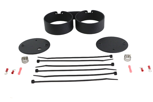 V-Twin Dual Gauge Mount Bracket Black - 39-0496