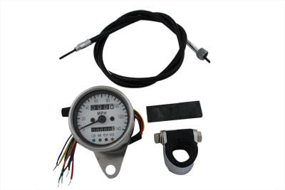 V-Twin Mini 60mm Speedometer with 2:1 Ratio - 39-0550