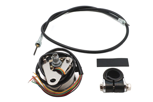 V-Twin Mini 60mm Speedometer with 2:1 Ratio - 39-0550