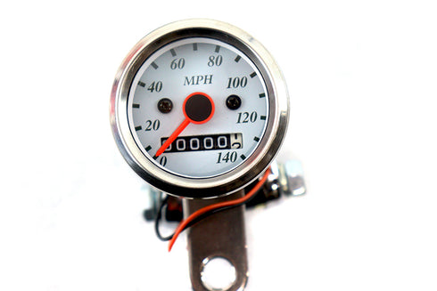 V-Twin Deco Mini 48mm Speedometer Kit with 2:1 Ratio - 39-0554