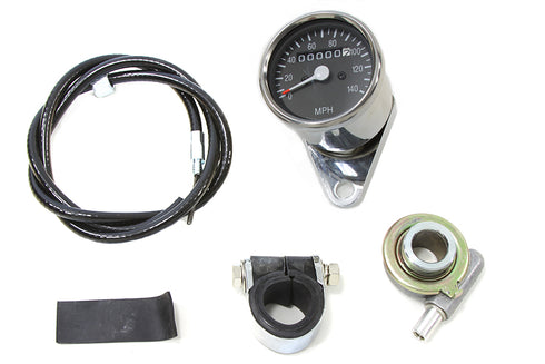 V-Twin Mini 60mm Speedometer with 2:1 Ratio - 39-0555