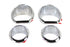 V-Twin Gauge Trim Kit Chrome - 39-0567