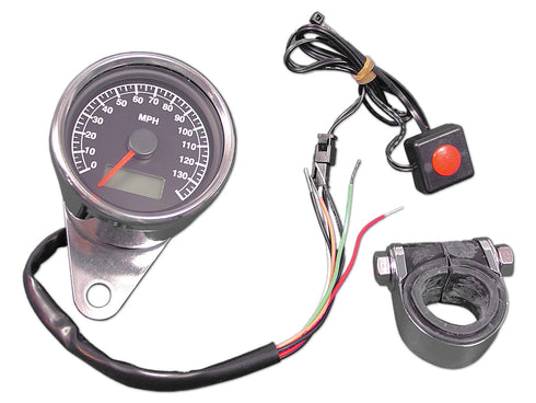 V-Twin 60mm Mini Electric Speedometer - 39-0593