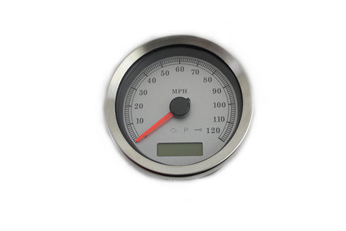 V-Twin Programmable Gauge with Silver Face - 39-0667