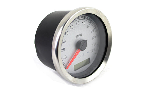 V-Twin Programmable Gauge with Silver Face - 39-0667