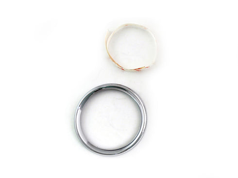 V-Twin 4 inch Gauge Bezel Cover Chrome - 39-0702