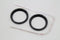V-Twin 2 inch Gauge Bezel Cover Kit with a Black Finish - 39-0705