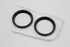 V-Twin 2 inch Gauge Bezel Cover Kit with a Black Finish - 39-0705