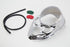 V-Twin Chrome Skull Dash Panel with Red Lens - 39-0777