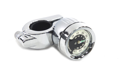 V-Twin Temperature Gauge with Mount Chrome - 39-0786