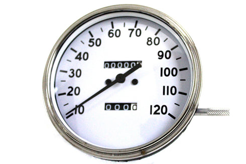 V-Twin Replica 2:1 Speedometer with Black Needle - 39-0823