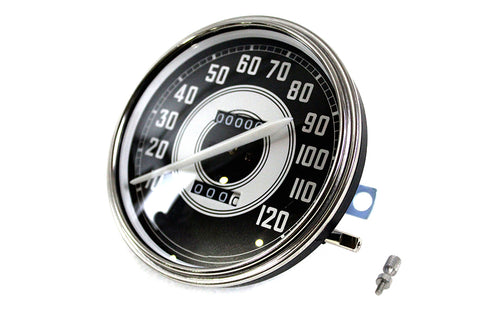 V-Twin Replica 2:1 Speedometer with White Needle - 39-0829