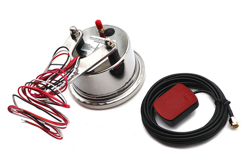 V-Twin 85mm GPS Speedometer Chrome - 39-0846