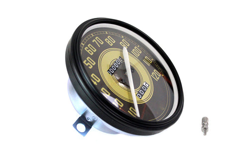 V-Twin Speedometer with 2:1 Ratio and White Needle - 39-0855