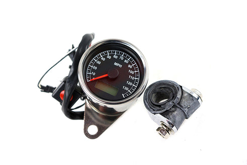 V-Twin Mini Mechanical Speedometer with 2:1 Ratio - 39-0858