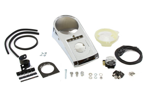 V-Twin Chrome Bobbed Dash Cover Kit - 39-0896