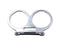 V-Twin Dual Gauge Mount Bracket Chrome with Slot - 39-0942