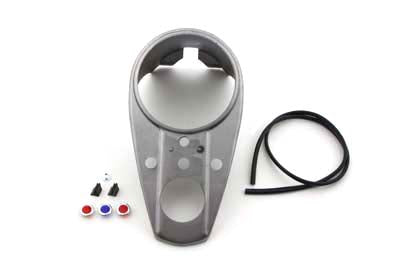 V-Twin Raw Three Light Dash Panel - 39-0952