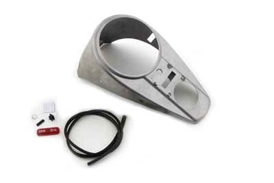 V-Twin Raw Two Light Dash Panel - 39-0953