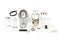 V-Twin Chrome Three Light Dash Cover Kit with 2240:60 Ratio Speedom - 39-0964
