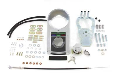 V-Twin Chrome Cast Dash Cover Kit without Speedometer - 39-0967