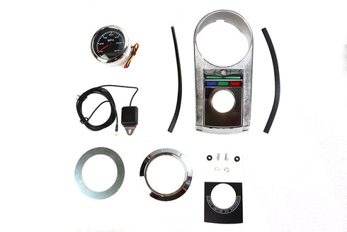 V-Twin 85mm GPS Speedometer Kit Chrome - 39-1135