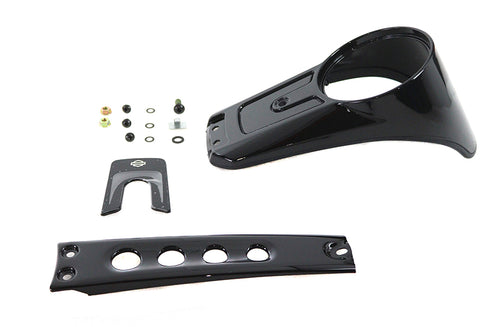 OE OE Softail Deluxe Dash Panel Black - 39-1176