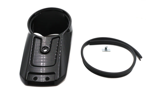 V-Twin FLSB Dash Panel Black - 39-1783