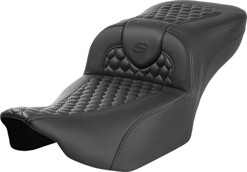 SADDLEMEN Roadsofa™ Extended Reach Seat - without Backrest - Honeycomb - FLTR/FLHX '23-'24 823-07-19000